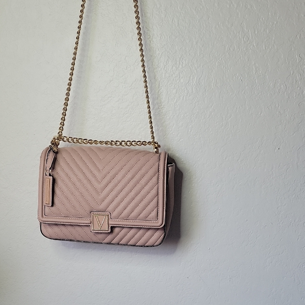 Victora Secret Pale Pink Quilted Shoulder Crossbody - Picture 2 of 9